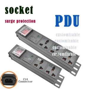 c14 port pdu power strip 10a universal socket network cabinet