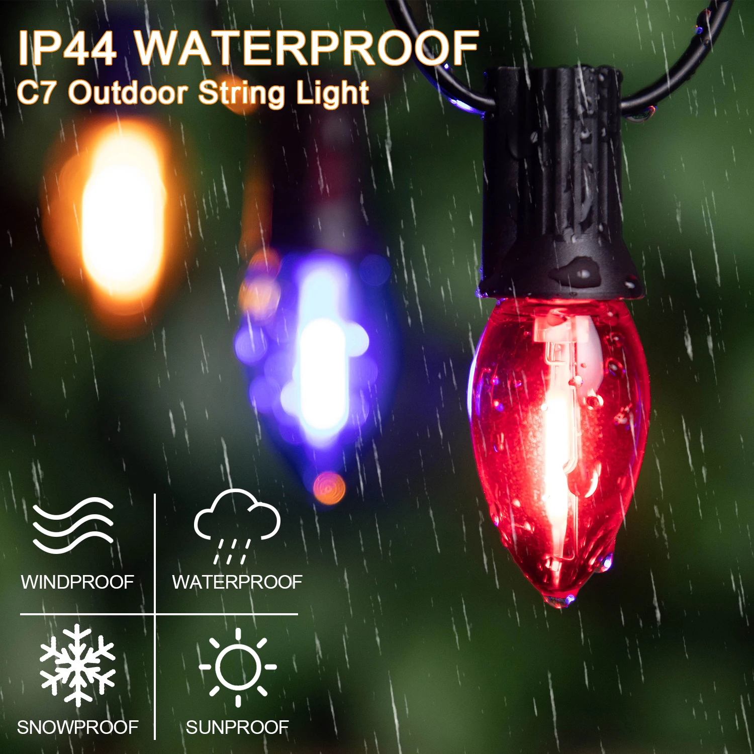 christmas outdoor string lights 25ft 65ft plastic c7 colored shatterproof christmas outdoor string lights 25ft 65ft plastic c7 colored shatterproof