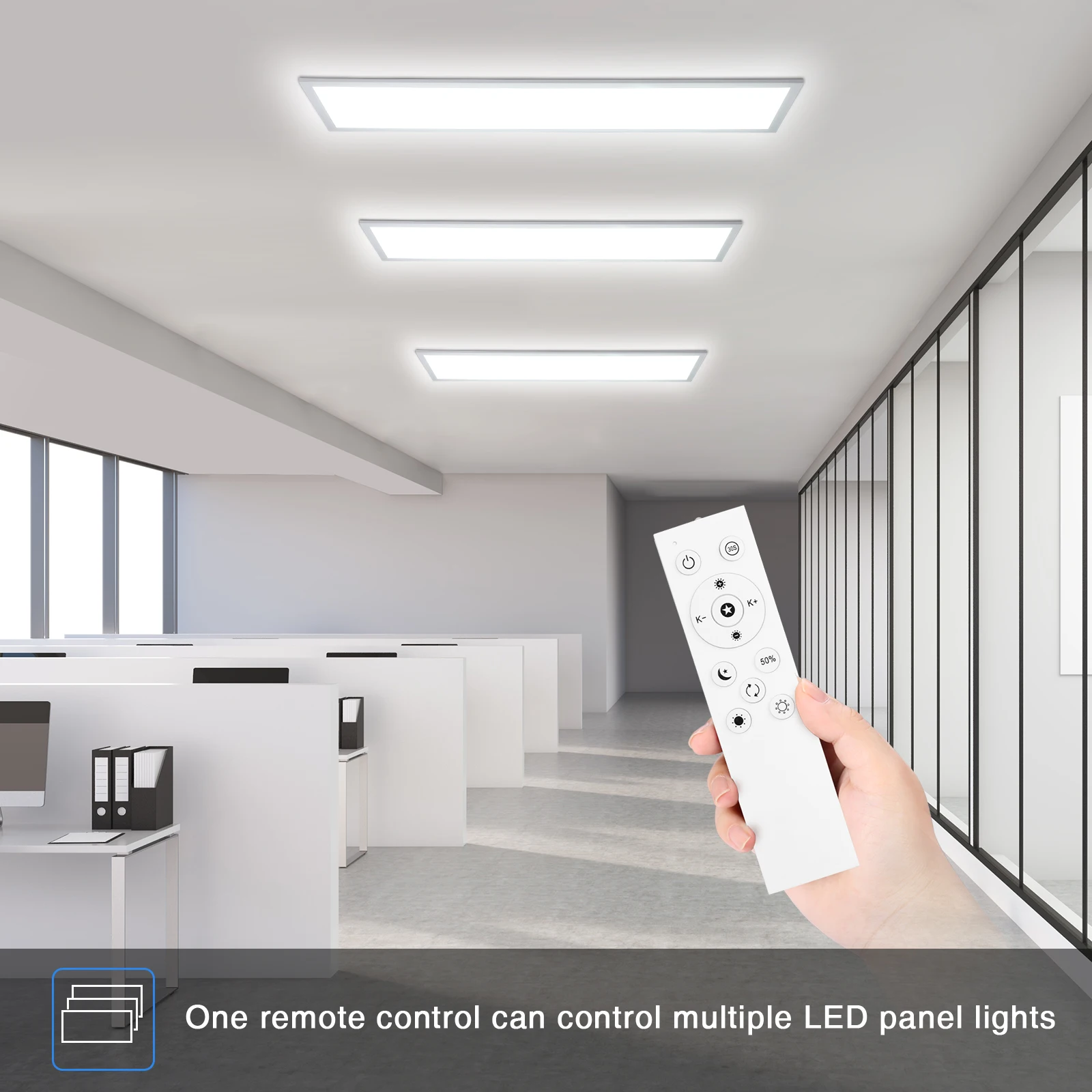 2pcs 30 w led ceiling lights, 100×25 cm flat panels, 3300lm dimmable, 3000–6500k 2pcs 30 w led ceiling lights, 100×25 cm flat panels, 3300lm dimmable, 3000–6500k