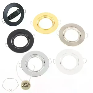 1 set round fixture downlight led holders cutout for bulb holder