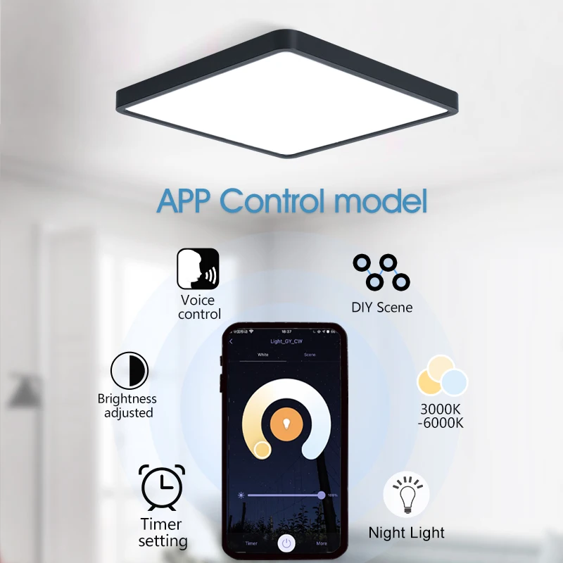 smart led ceiling lamp wood grain smart led ceiling lamp wood grain
