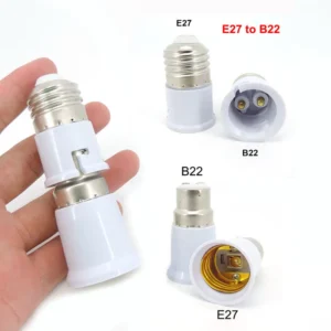 led lamp base socket converter b22 to screw e27 to b22 light bulb