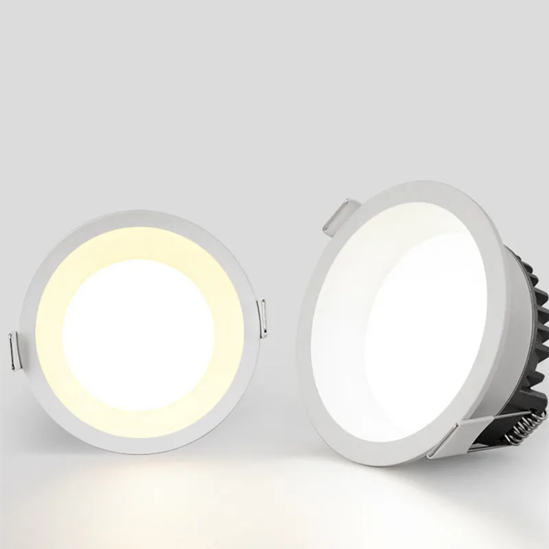 led down light anti glare tri color variable light 7w10w15w24w round ceiling background light led down light anti glare tri color variable light 7w10w15w24w round ceiling background light