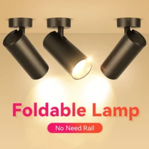 led spotlight foldable light fixture foco spot indoor