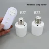 E27 or B22 Remote Control Light Bulb Base Socket