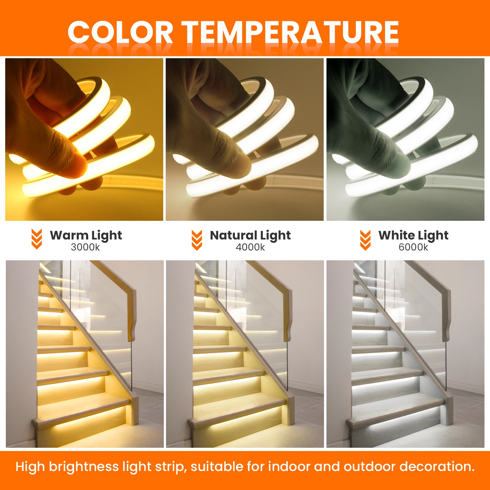 waterproof cob led strip usb 5v 320leds/m flexible neon lights waterproof cob led strip usb 5v 320leds/m flexible neon lights