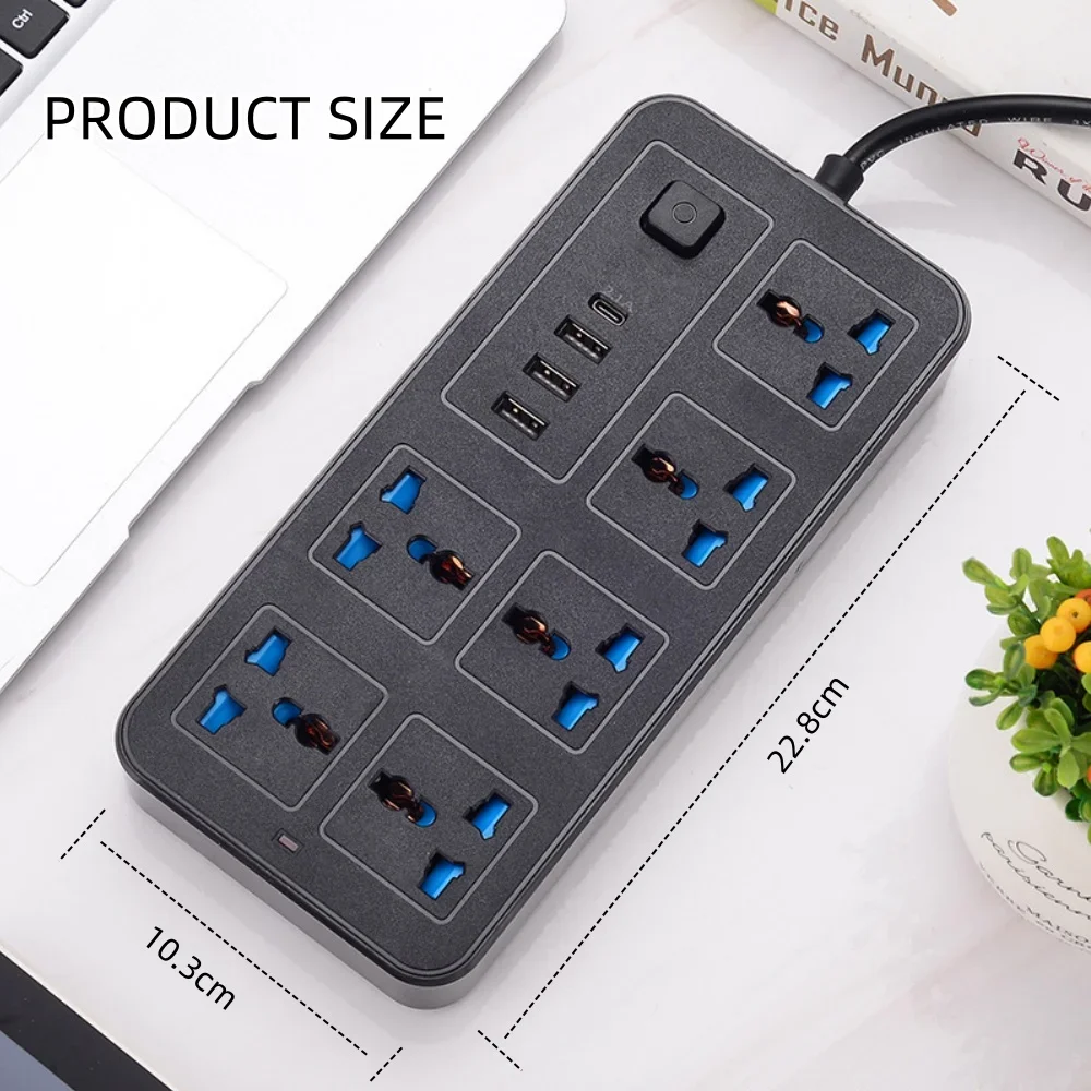 power multi tap universal plug eu us uk outlet power strip ac type c usb port charge electrical socket with 1.8m extension cord power multi tap universal plug eu us uk outlet power strip ac type c usb port charge electrical socket with 1.8m extension cord