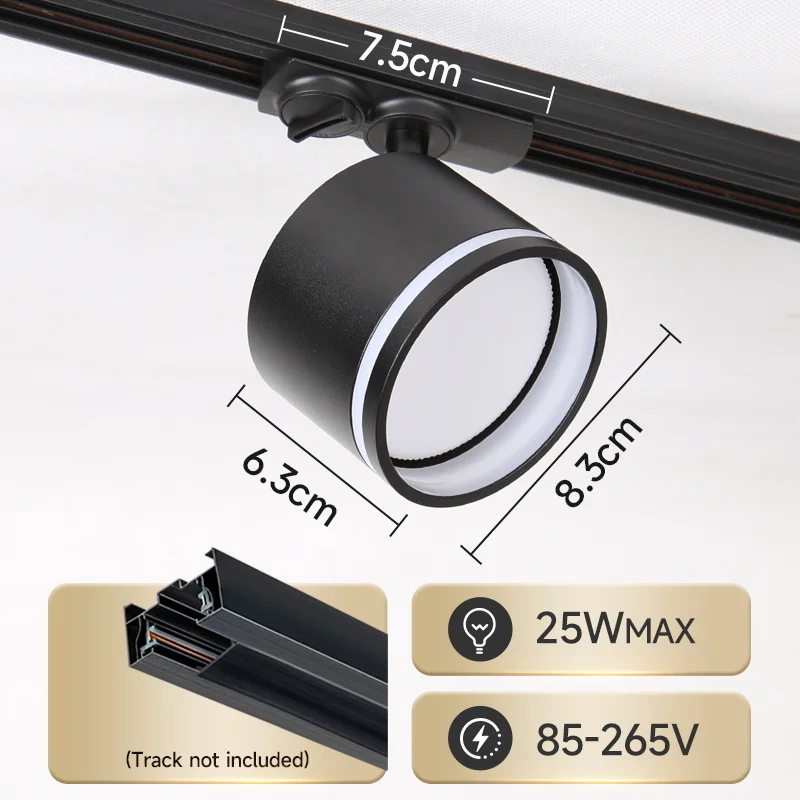 led track light 3 colors rail spot light ac110 220v led track light 3 colors rail spot light ac110 220v