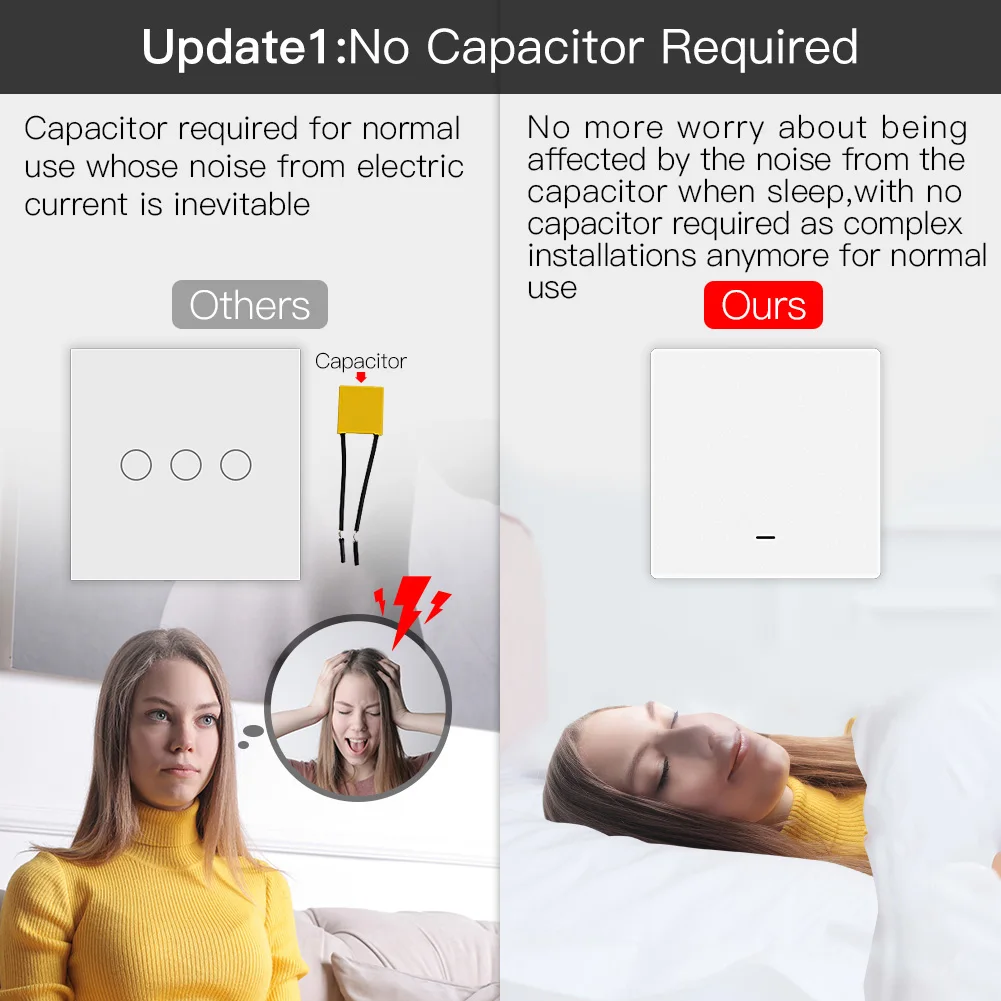smart light switch no neutral required no capacitor smart life smart light switch no neutral required no capacitor smart life