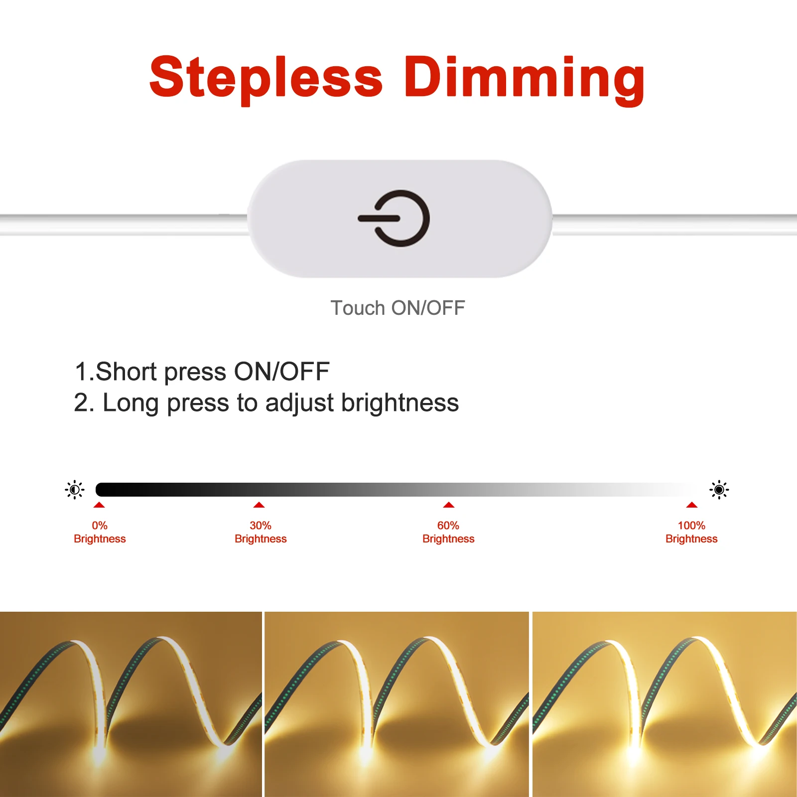led cob strip light touch dimmer switch flexible diode led cob strip light touch dimmer switch flexible diode