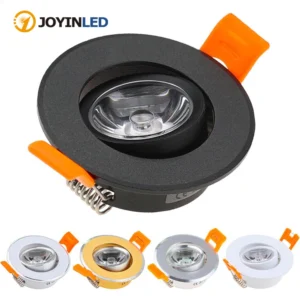 aluminum round led dimmable ceiling downlight 3w ac90 260v