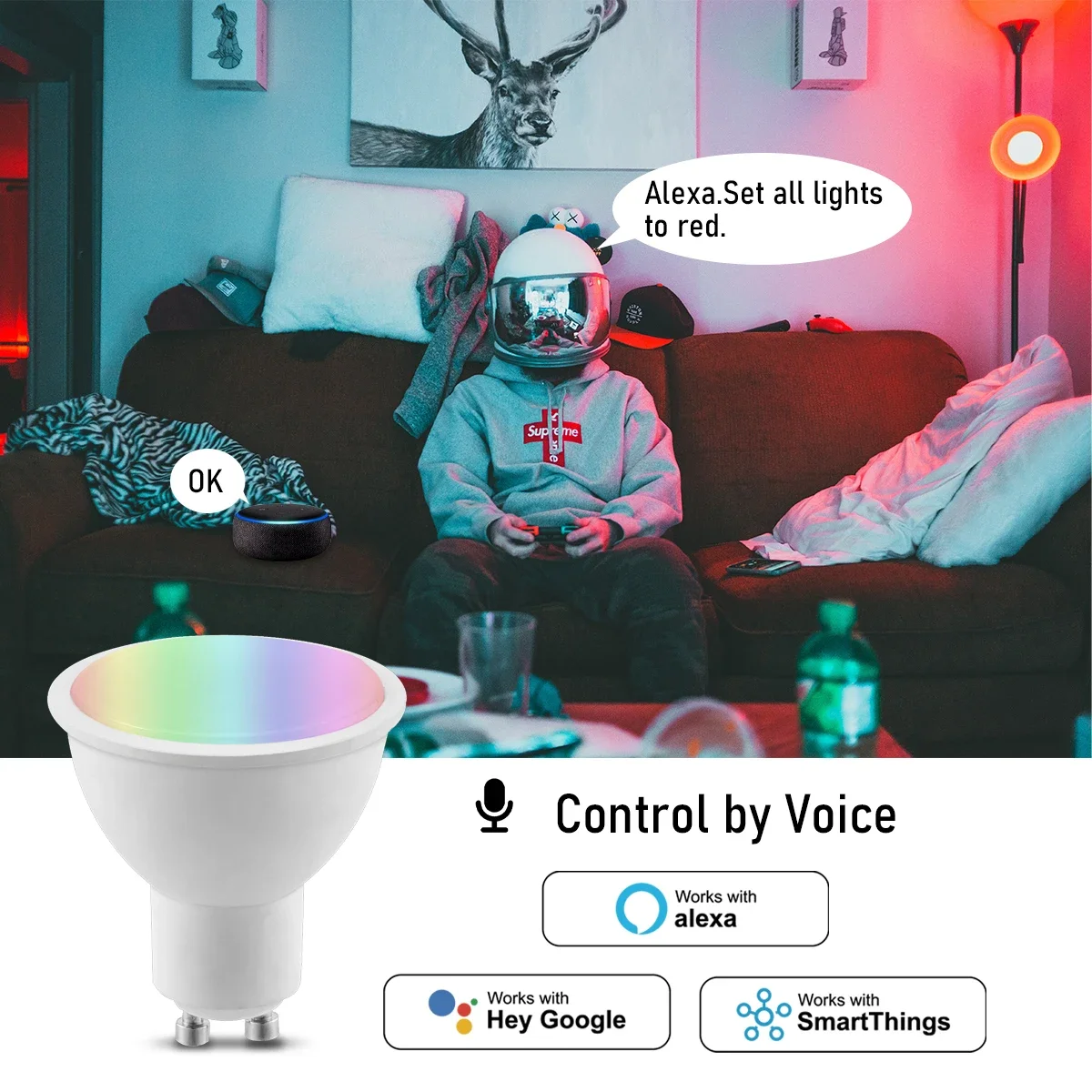 1 10pcs gu10 led rgb smart light bulb dimmable gu10 6w 1 10pcs gu10 led rgb smart light bulb dimmable gu10 6w