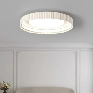 modern round master bedroom metal led ceiling light