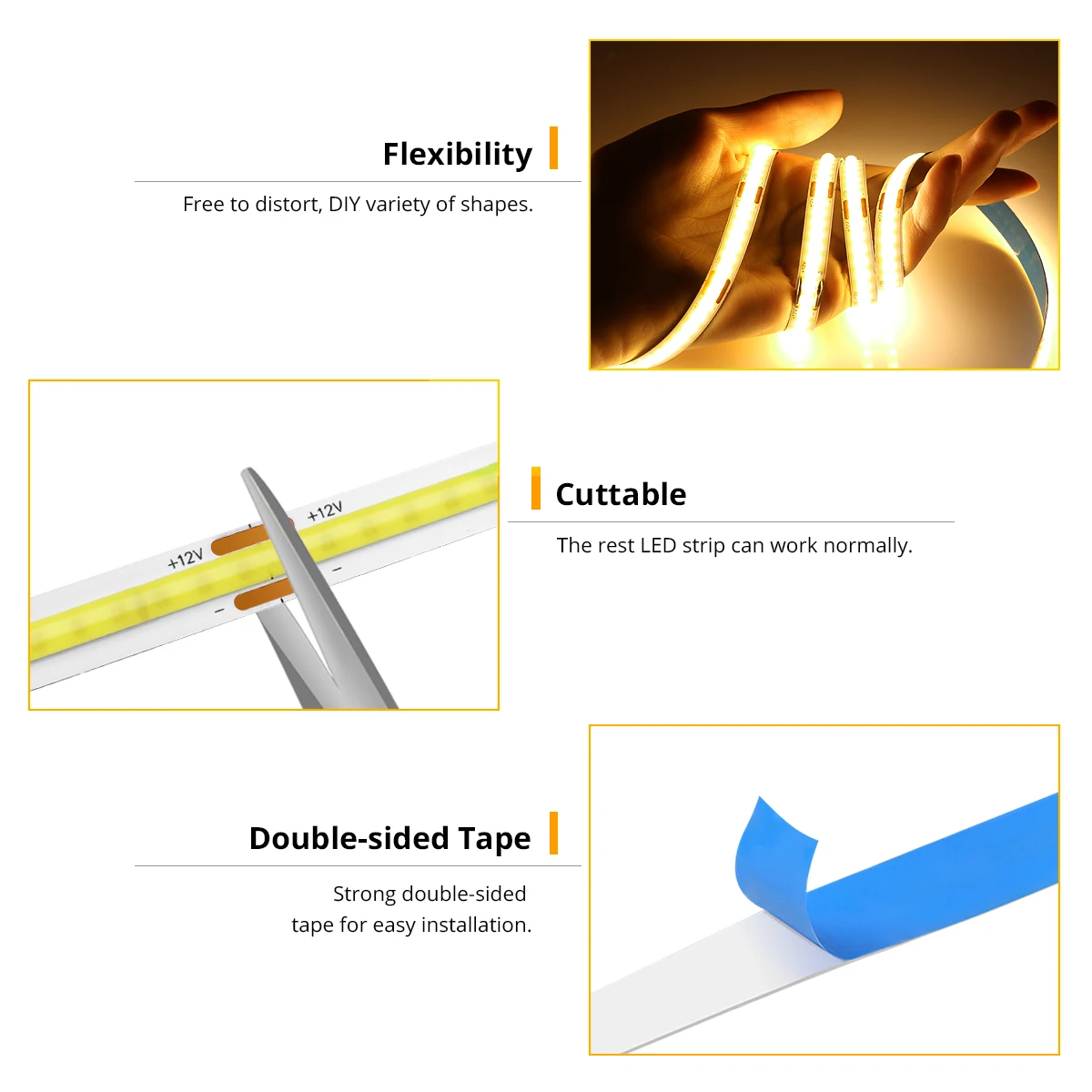 1m 10m cob led strip light 12v 24v 320leds/m high density flexible fob tape 1m 10m cob led strip light 12v 24v 320leds/m high density flexible fob tape