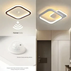 smart led ceiling light with motion sensor auto on off 85 265v for corridor hallway