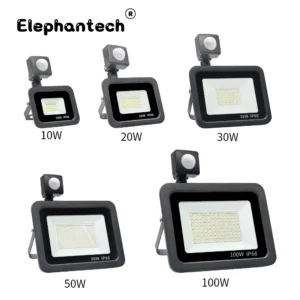 led pir motion sensor led flood light outdoor led spotlight led projector