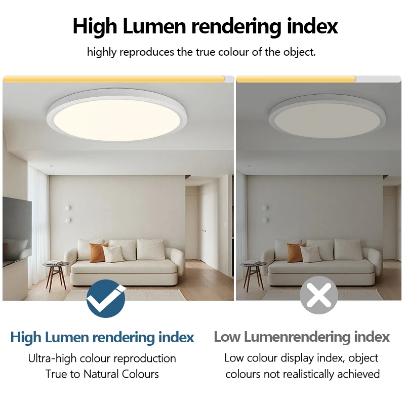 smart ceiling lights 0.9 inch with remote app control ultra thin dimmable large modern round lamp smart ceiling lights 0.9 inch with remote app control ultra thin dimmable large modern round lamp