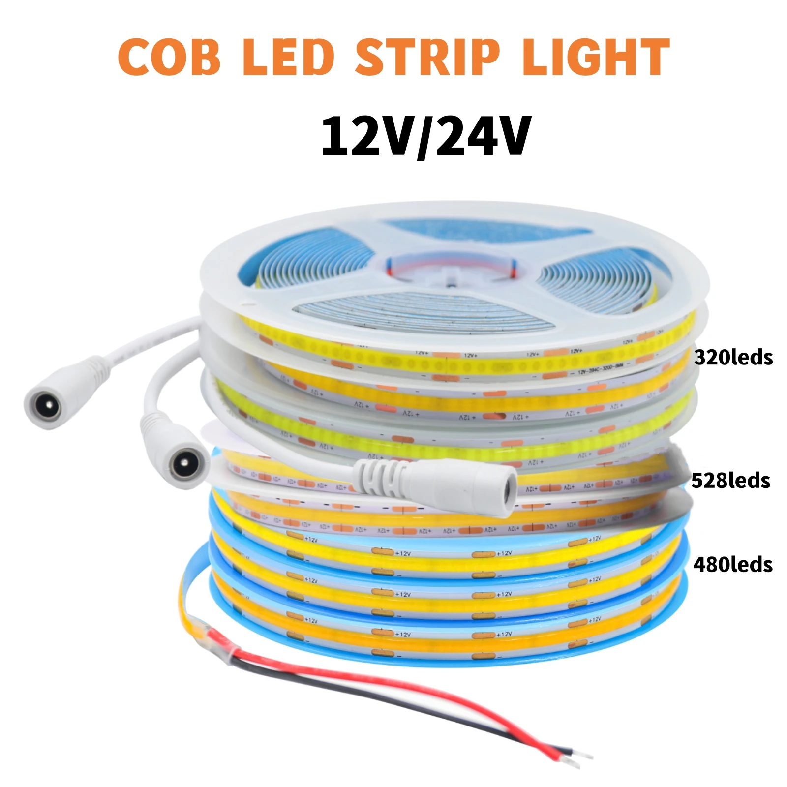 cob led strip lights 320 480 528leds/m high density flexible tape ribbon cob led strip lights 320 480 528leds/m high density flexible tape ribbon
