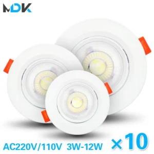 10pcs led downlight 5w 7w 9w 12w