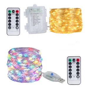 led copper wire string lamp usb battery powered fairy lamp