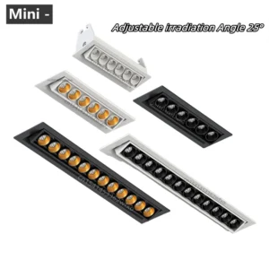 mini embedded cob downlights led grille lights adjustable spotlights
