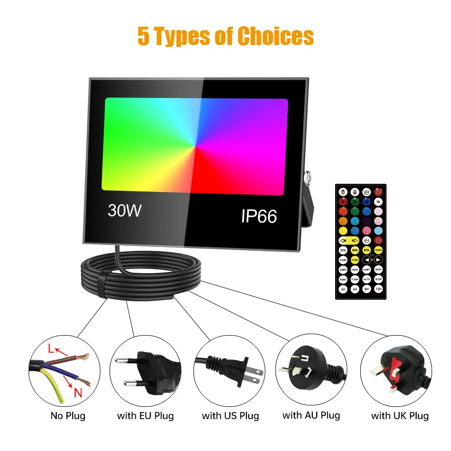 ac85 265v rgb led floodlight 80w 50w 30w ip66 waterproof outdoor projector ac85 265v rgb led floodlight 80w 50w 30w ip66 waterproof outdoor projector