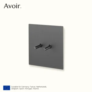 toggle switch gray stainless steel panel light