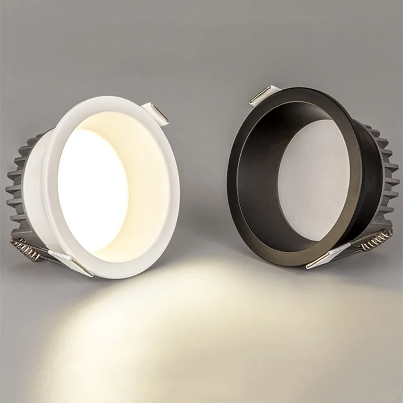 led down light anti glare tri color variable light 7w10w15w24w round ceiling background light led down light anti glare tri color variable light 7w10w15w24w round ceiling background light