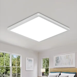 smart led ceiling lamp wood grain app voice control alexa/google remote control