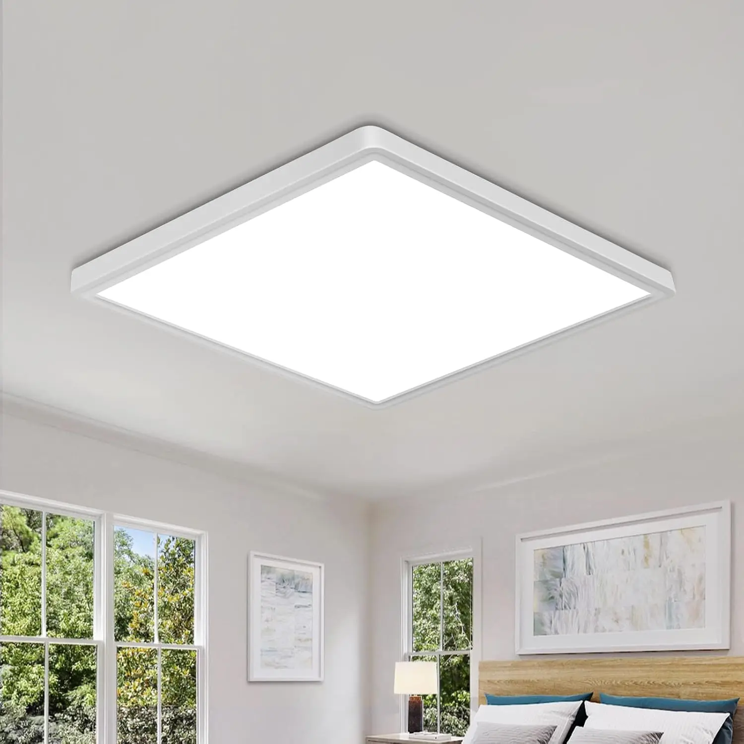 smart led ceiling lamp wood grain app voice control alexa/google remote control smart led ceiling lamp wood grain app voice control alexa/google remote control