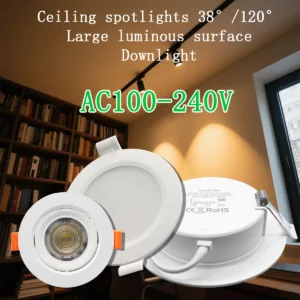 2 10pcs recessed 3 color adjusted ac100 240v led ceiling spot downlight