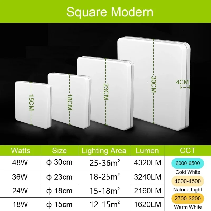 modern square led ceiling light 36 48w flush mount ceiling lamp 3000k 6000k modern square led ceiling light 36 48w flush mount ceiling lamp 3000k 6000k