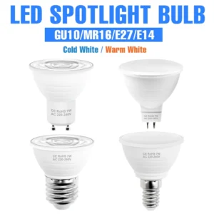 e27/e26 led spotlight gu10 bulb mr16 ceiling lamp e14