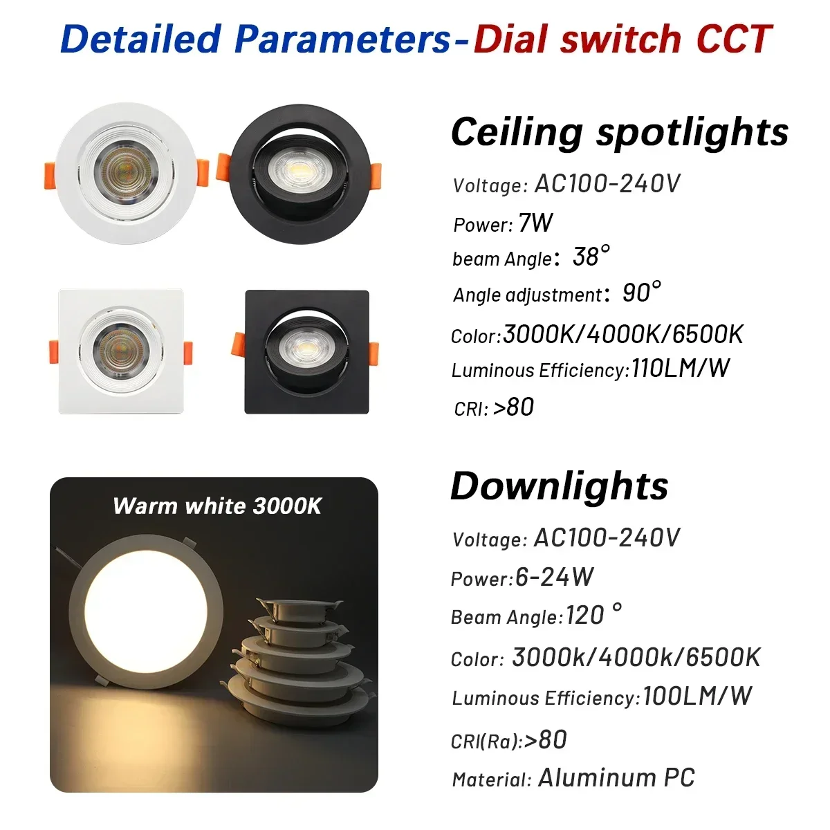 2pack round recessed led ceiling spotlight downlight 2pack round recessed led ceiling spotlight downlight