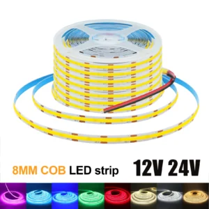 dc 12v 24v cob strip 320leds/m white/pink /yellow /ice blue