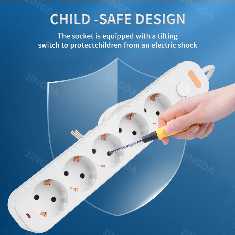 power strip eu plug 3/4/5 way outlets electrical extension 2m cord 16a sockets independent control switches for home office power strip eu plug 3/4/5 way outlets electrical extension 2m cord 16a sockets independent control switches for home office