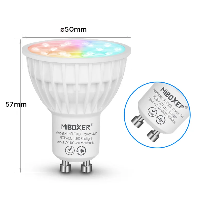 4w rgb cct led spotlight fut103 gu10 4w rgb cct led spotlight fut103 gu10