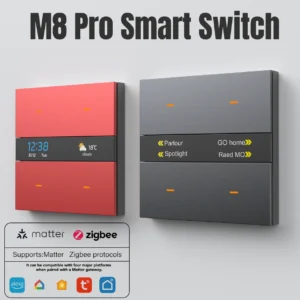smart switch & zigbee 3.0 hub: hd weather/clock
