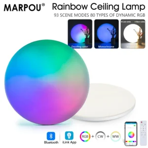 rgb smart ceiling light 18 54w 220v app remote control