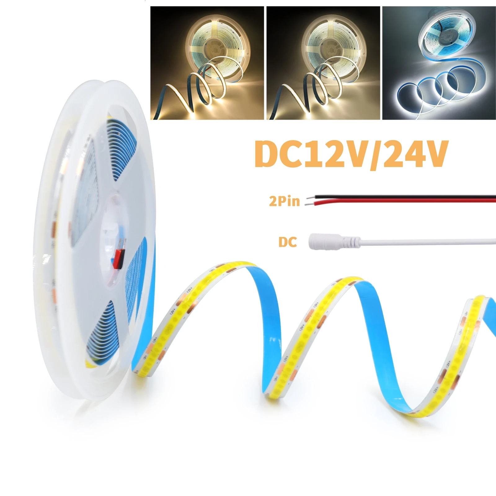 cob led strip lights 320 480 528leds/m high density flexible tape ribbon cob led strip lights 320 480 528leds/m high density flexible tape ribbon