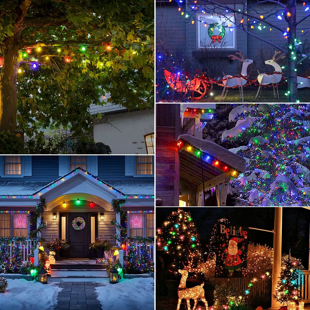 christmas outdoor string lights 25ft 65ft plastic c7 colored shatterproof christmas outdoor string lights 25ft 65ft plastic c7 colored shatterproof