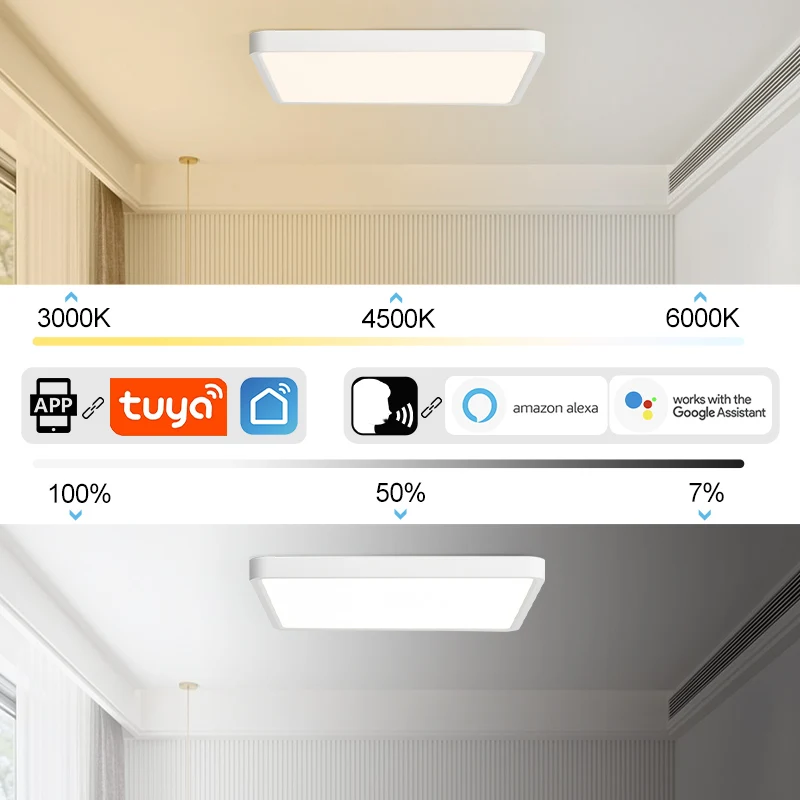 smart led ceiling lamp wood grain smart led ceiling lamp wood grain