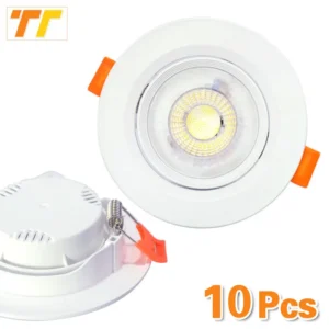 10pcs led downlights 7w 9w spot lights 5w 12w 3w ac220v 110v cob