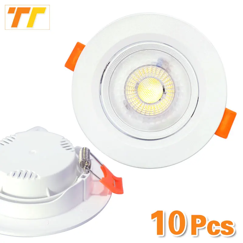 10pcs led downlights 7w 9w spot lights 5w 12w 3w ac220v 110v cob 10pcs led downlights 7w 9w spot lights 5w 12w 3w ac220v 110v cob